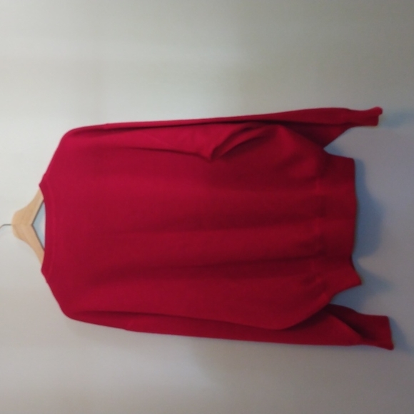 NWOT Faconnable XXL Red Merino Wool Crew Neck Sweater - Picture 8 of 11